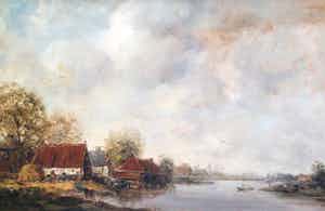 Willem Leendert van Dijk - B687 - Huisjes aan de vaart verkocht voor € 60!