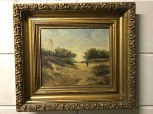 Elias Stark - Duinlandschap met persoon kopen? Bied vanaf 75!