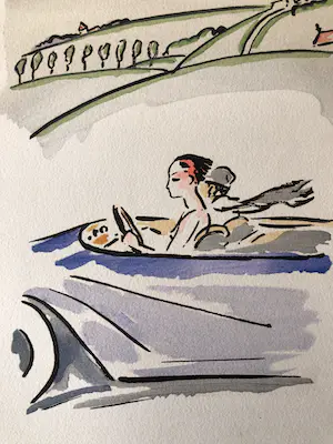 Kees van Dongen - Kees van Dongen - In de auto - 1925 kopen? Bied vanaf 395!