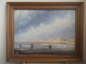 Niet of onleesbaar gesigneerd - Garnaalvissers aan het strand kopen? Bied vanaf 1!