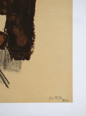 Pierre Soulages - Peinture sur papier - Lithografie - 1962 - Gesigneerd en gedateerd kopen? Bied vanaf 240!