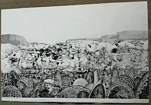 Jan Bernard Meinen - pentekening kopen? Bied vanaf 35!