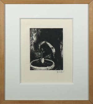 Rob Scholte - Ets, Zonder titel - Ingelijst kopen? Bied vanaf 1!