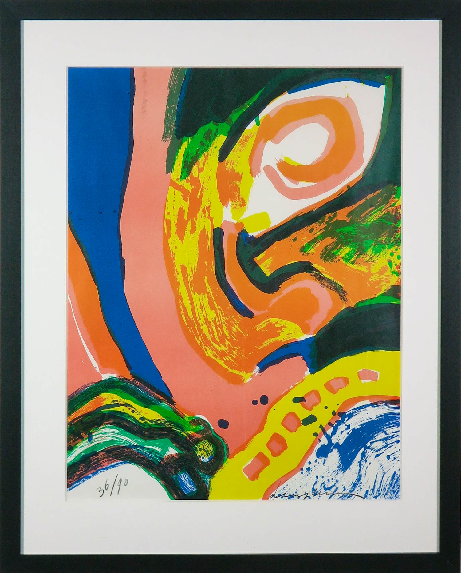 Bengt Lindstrom - Litho, Zonder titel - Ingelijst kopen? Bied vanaf 200!