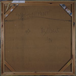 Jan Bollaert - Gemengde techniek op board, Man Monument (Zeer Groot) kopen? Bied vanaf 1!