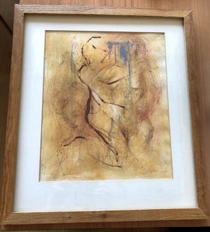 Nick Seijkens - Prachtig modern gesigneerd werk - " Naakt " gemengde techniek kopen? Bied vanaf 65!