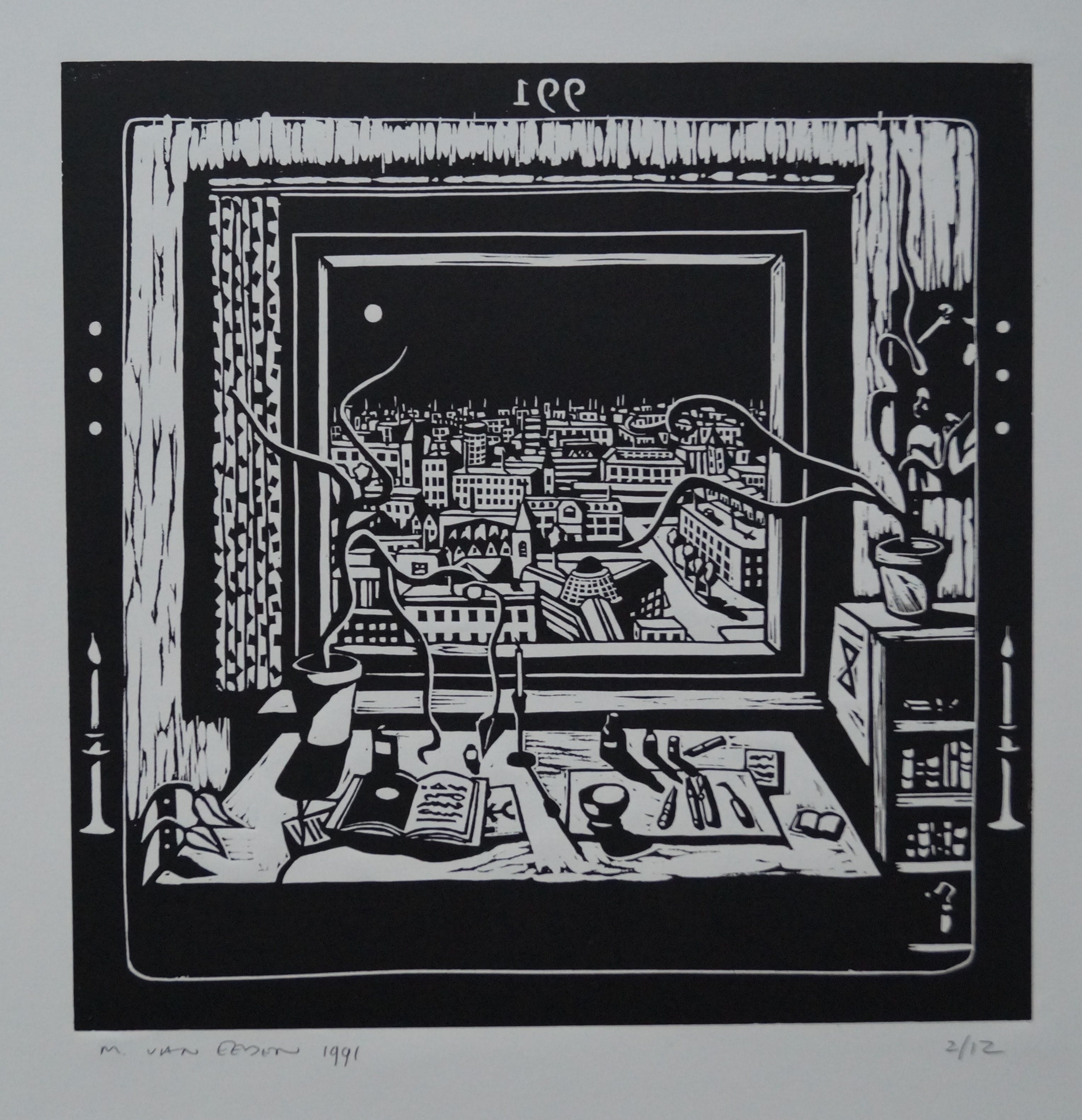 Marcel van Eeden - gesigneerde litho - 1991 kopen? Bied vanaf 50!