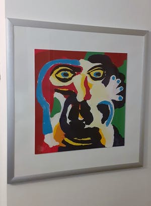 Karel Appel - Kijk naar mij (mooi gelijst) kopen? Bied vanaf 1250!