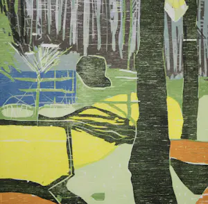 Vincent van Ojen - "Bos met tegenlicht" kopen? Bied vanaf 75!