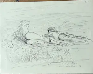 AcheterRupert van der Linden - Sunbathing in Vondelpark Amsterdam? Enchérissez de 50!