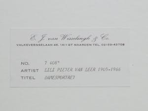 Lili Pieter van Leer - Vrouw in de Tekenklas - Penseel/inkttekening kopen? Bied vanaf 1!