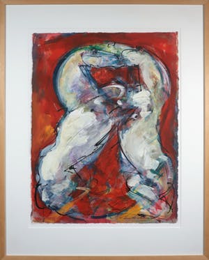 Frits van Eeden - Gemengde techniek op papier, Horses - Ingelijst (Groot) kopen? Bied vanaf 100!