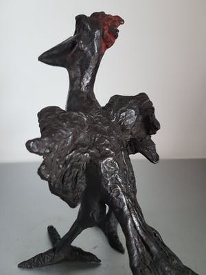 Brons (Onbekend) - Hennie van Leeuwen " Rare vogel " incl certificaat van echtheid kopen? Bied vanaf 150!