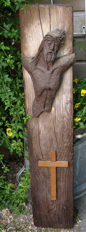 Klaas Pijlman - Buste van Chamotte / Aardewerk op paneel , Jezus Christus - ca. 1970 kopen? Bied vanaf 1!