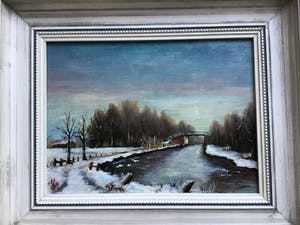 Niet of onleesbaar gesigneerd - Brug over water kopen? Bied vanaf 1!