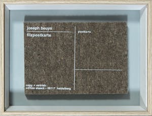Joseph Beuys - Set van een gesigneerde postkaart en Filzpostkarte kopen? Bied vanaf 1!