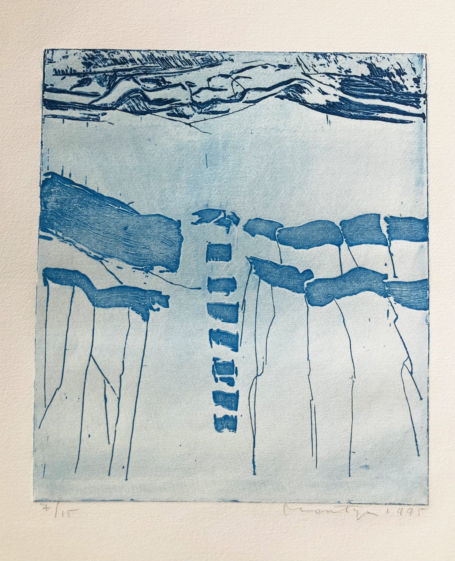 Jan Montyn - “Between the rocks, Issan” mooie kleurenets verkocht voor € 90!