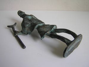 Burkina Faso - Slangenvanger - Gegoten brons uit de Gan cultuur kopen? Bied vanaf 35!