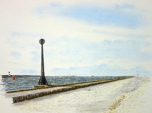 Frans Room - Lot van 15 originele tekeningen - Bakens en boeien Zuid Holland kopen? Bied vanaf 150!