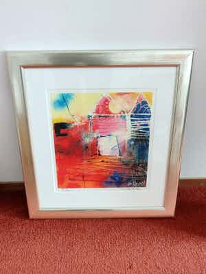 Theo Koster - Door lijstenmaker ingelijst puntgaaf verkocht voor € 80!