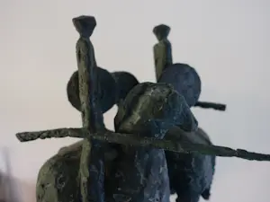 Brons (Onbekend) - "Toernooiridders " in brons TOPBEELD! kopen? Bied vanaf 450!