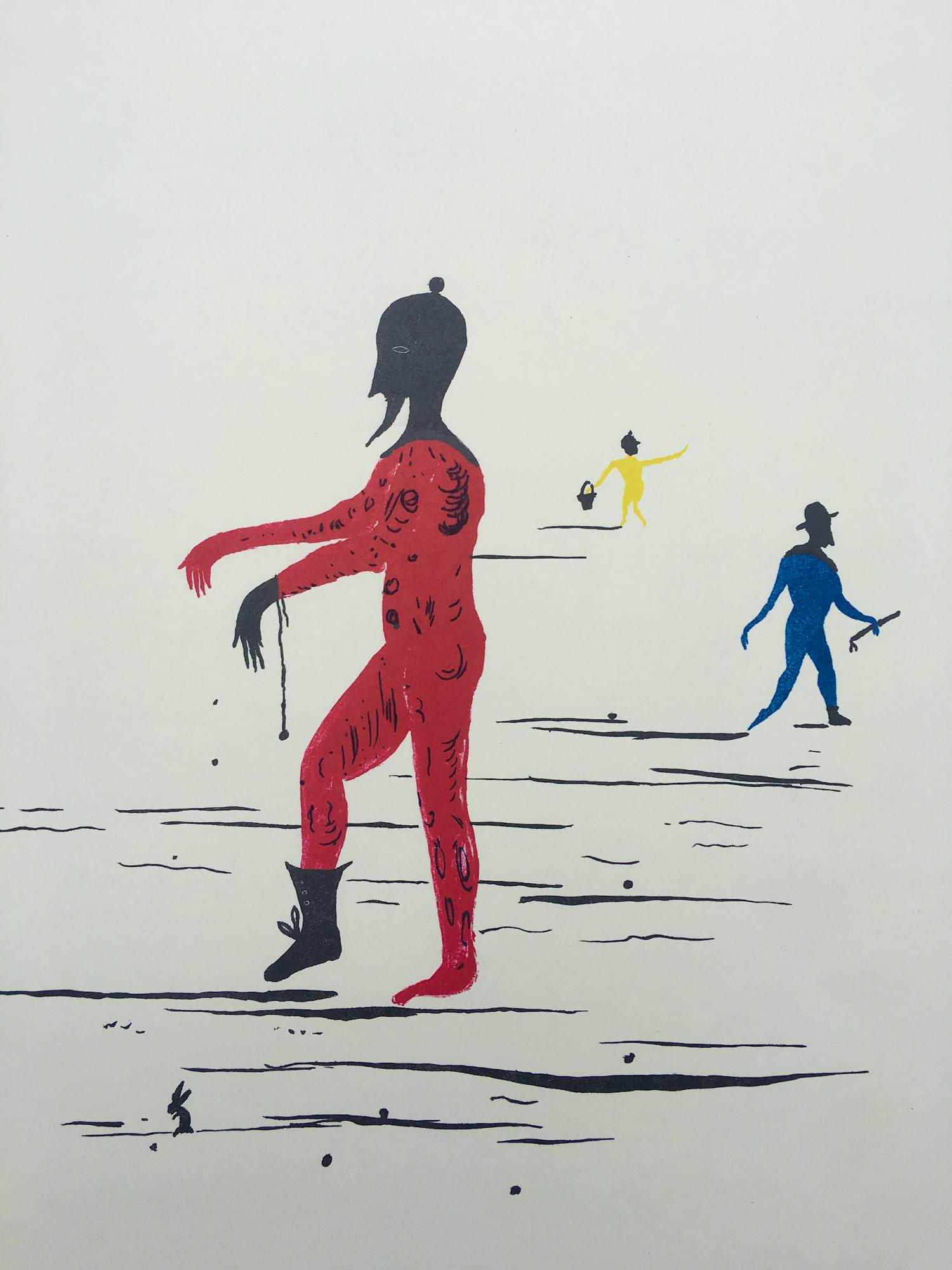Buy Henk Visch - typerende kleurenlitho - 1994 - gesigneerd? Bid from 100!