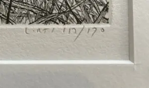 Reinder Homan - Ets, Landschap met riet in de polder ‘88 kopen? Bied vanaf 65!