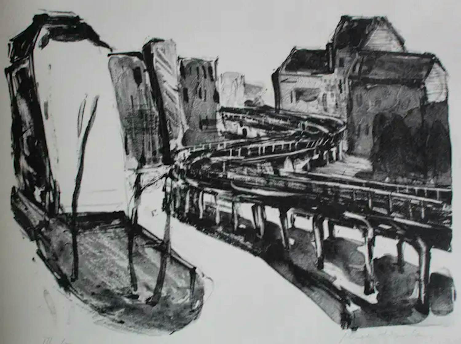 Jeroen Hermkens - Litho: Tien steden, Berlijn - 1988 kopen? Bied vanaf 50!