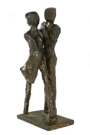 Renee van Leusden - Bronzen beeld van man en vrouw verkocht voor € 1!