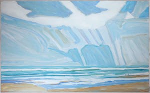 Paul Overhaus - Acryl op doek, Juni avond - Ingelijst (Groot) kopen? Bied vanaf 140!