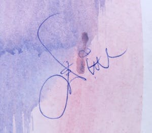 Franscz Witte - Gemengde techniek op papier, Kijkend over de schouder (Groot) kopen? Bied vanaf 1!