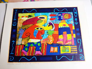 Clemens Briels - Zeefdruk, Hurricane Michel is on his way to Florida kopen? Bied vanaf 100!