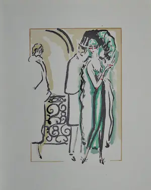 Kees van Dongen - Pochoir uit La Garconne 1925 kopen? Bied vanaf 199!