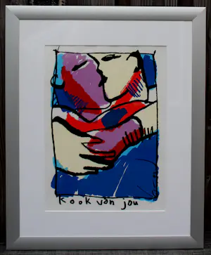 Herman Brood - ingelijste zeefdruk: Kook van jou(nette lijst!) kopen? Bied vanaf 595!