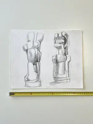 Jan Keustermans - Lot van 10 atelierschetsen kopen? Bied vanaf 95!