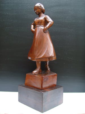 Charles van Wijk - Houten beeld -UNICA - in prijs verlaagd! kopen? Bied vanaf 350!