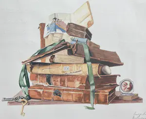Hans Peter Nagtegaal - De Toren van Boeken, gesigneerd kopen? Bied vanaf 25!