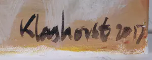 AcheterPeter Klashorst - Acryl en print op doek, Naakt op een hotdog? Enchérissez de 200!