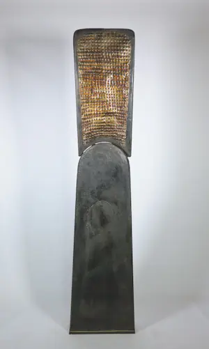Niet of onleesbaar gesigneerd - Sculptuur van metaal en hout, Zonder titel (Zeer groot) kopen? Bied vanaf 1!