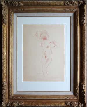 Jan Sluijters - Staand naakt verkocht voor € 1100!