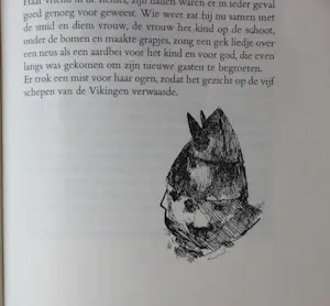 Dirkje Kuik - 2 inkttekening: uit boek "De nachtcactus bloeit - 1982 kopen? Bied vanaf 75!