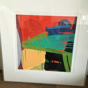 Rob Kars - Handgesigneerde kleurenlitho z.t. verkocht voor € 40!