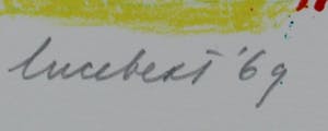 Lucebert - Litho: kop + gedicht- 1969 kopen? Bied vanaf 199!