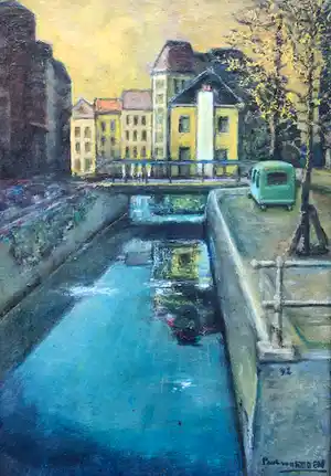Paul van Eeden - Gracht te Gouda verkocht voor € 125!
