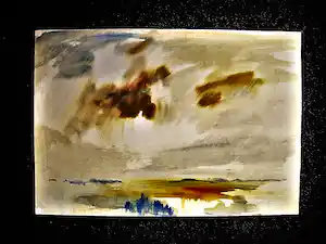 Jelle Hoogstra - Grote gem.techniek "Waddenzee bij Terschelling " gesigneerd verkauft für € 43!