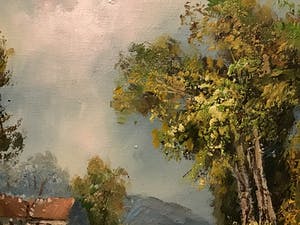 Henner Knauf - Doorkijkje met huis in bos. kopen? Bied vanaf 15!