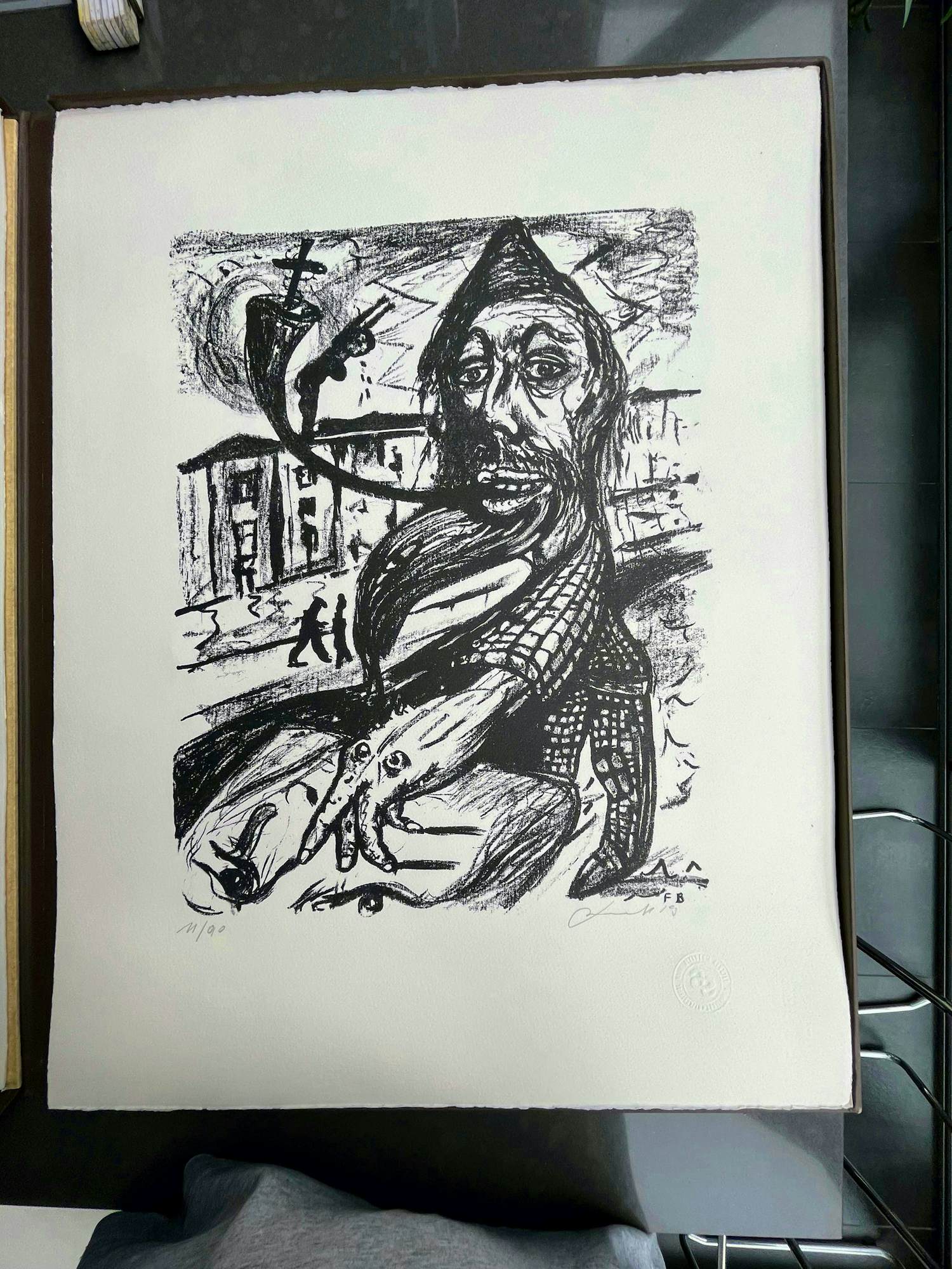 Fred Bervoets - Map 'Dimensie' met 10 litho's van o.a. Fred Bervoets verkocht voor € 100!