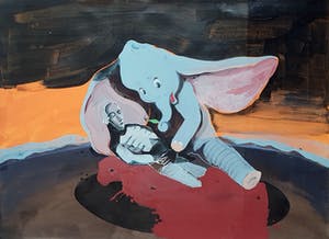 Rinke Nijburg - Gouache: 'Greenbud' - Ingelijst (Zeer groot) kopen? Bied vanaf 240!
