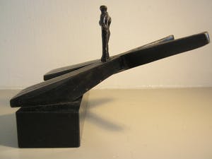 Corry Ammerlaan - Op Scheiding van Wegen - bronzen versie - inclusief certificaat kopen? Bied vanaf 125!