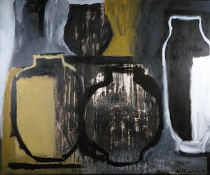 Marieke Thomassen - Acryl op doek, Vazen en Bloemen (Groot) kopen? Bied vanaf 1!